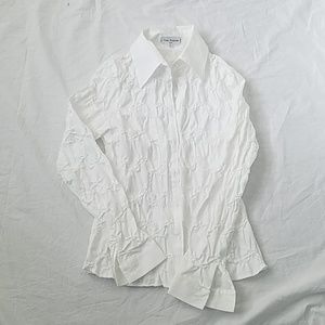 ANNE FONTAINE Flitted Button Down Blouse